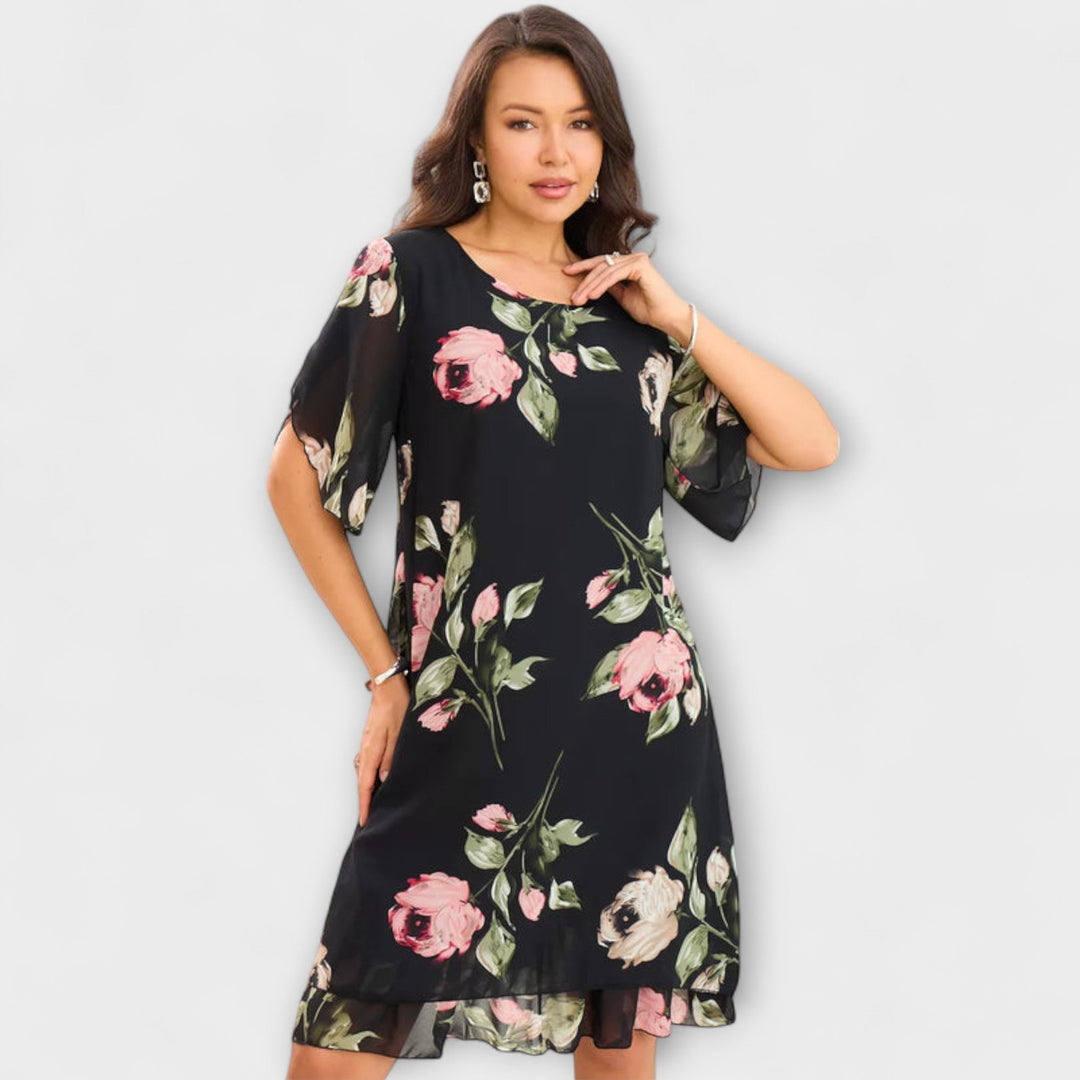 Stefanie - Elegantes Chiffonkleid