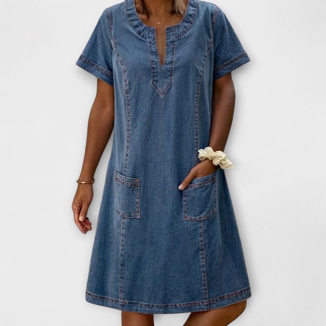 Neele - Weiches Denim Kleid