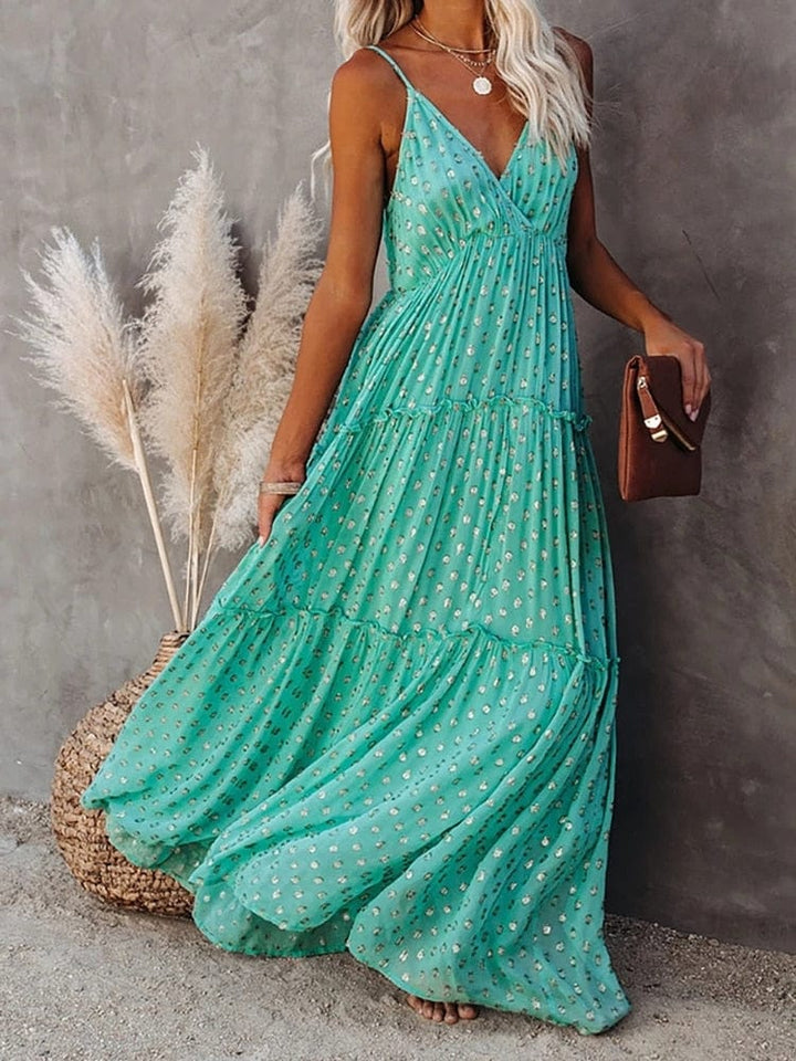 Hanna - Maxikleid mit V-Ausschnitt