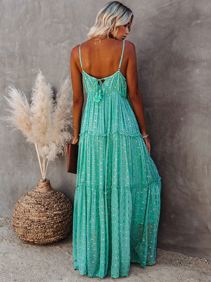 Hanna - Maxikleid mit V-Ausschnitt