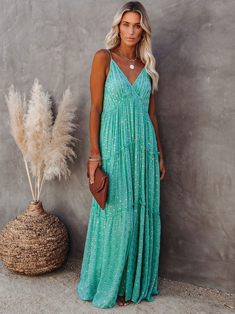 Hanna - Maxikleid mit V-Ausschnitt