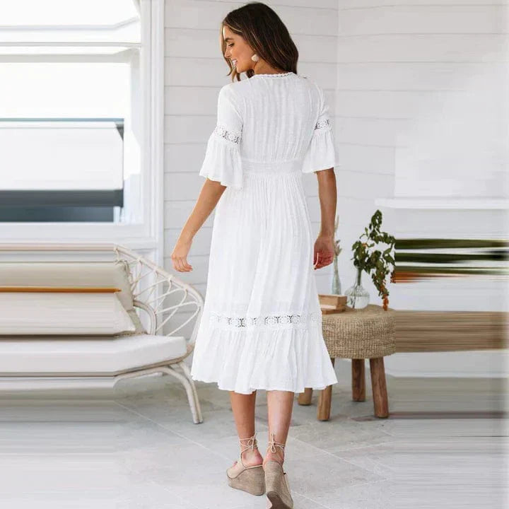 Linde - Langes Spitzenkleid