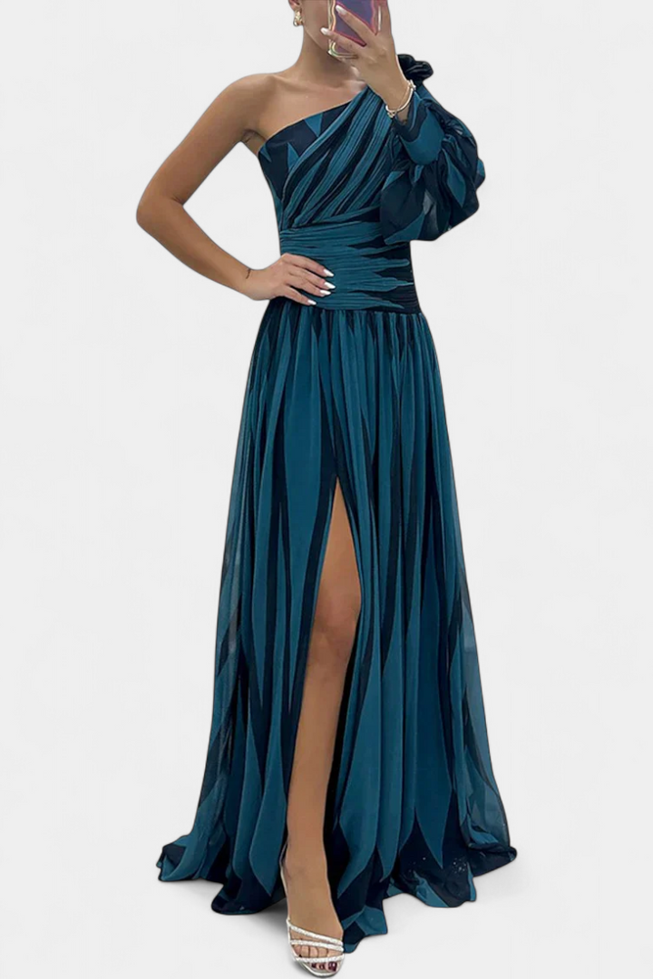 Norah – Gestreiftes Maxikleid