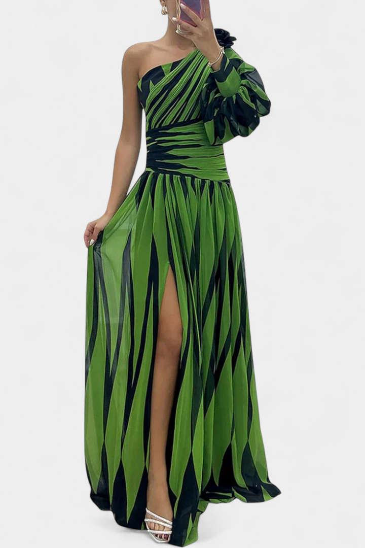 Norah – Gestreiftes Maxikleid