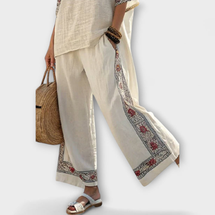 Novalie - 2-Teiliges Ethno Sommer Set