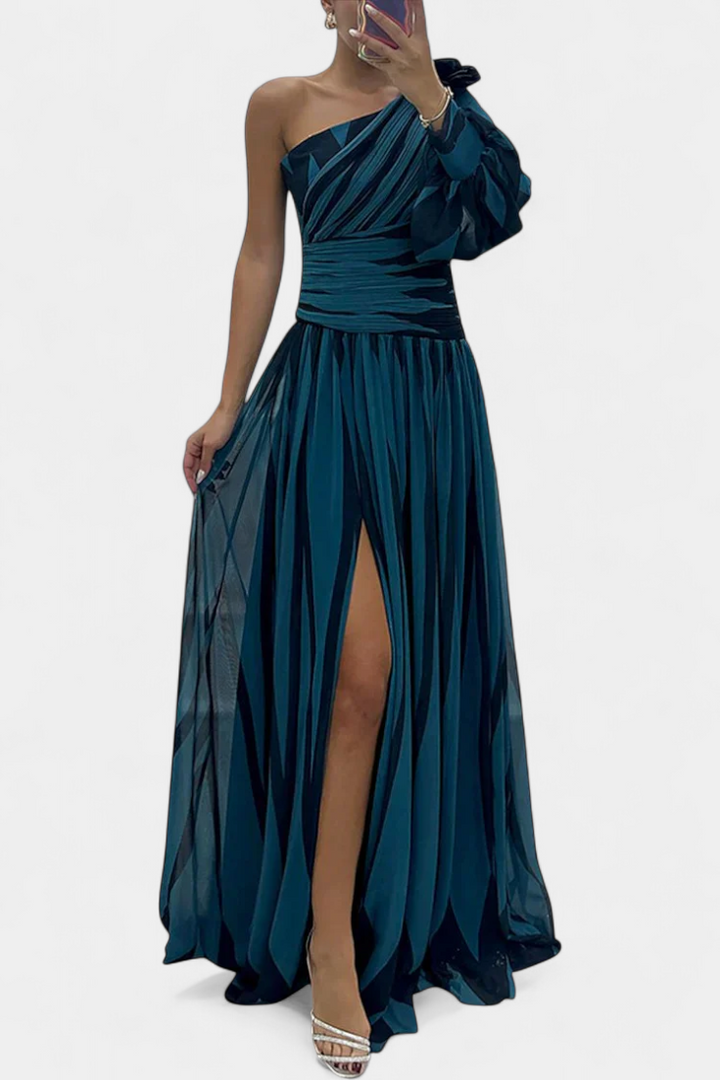 Norah – Gestreiftes Maxikleid