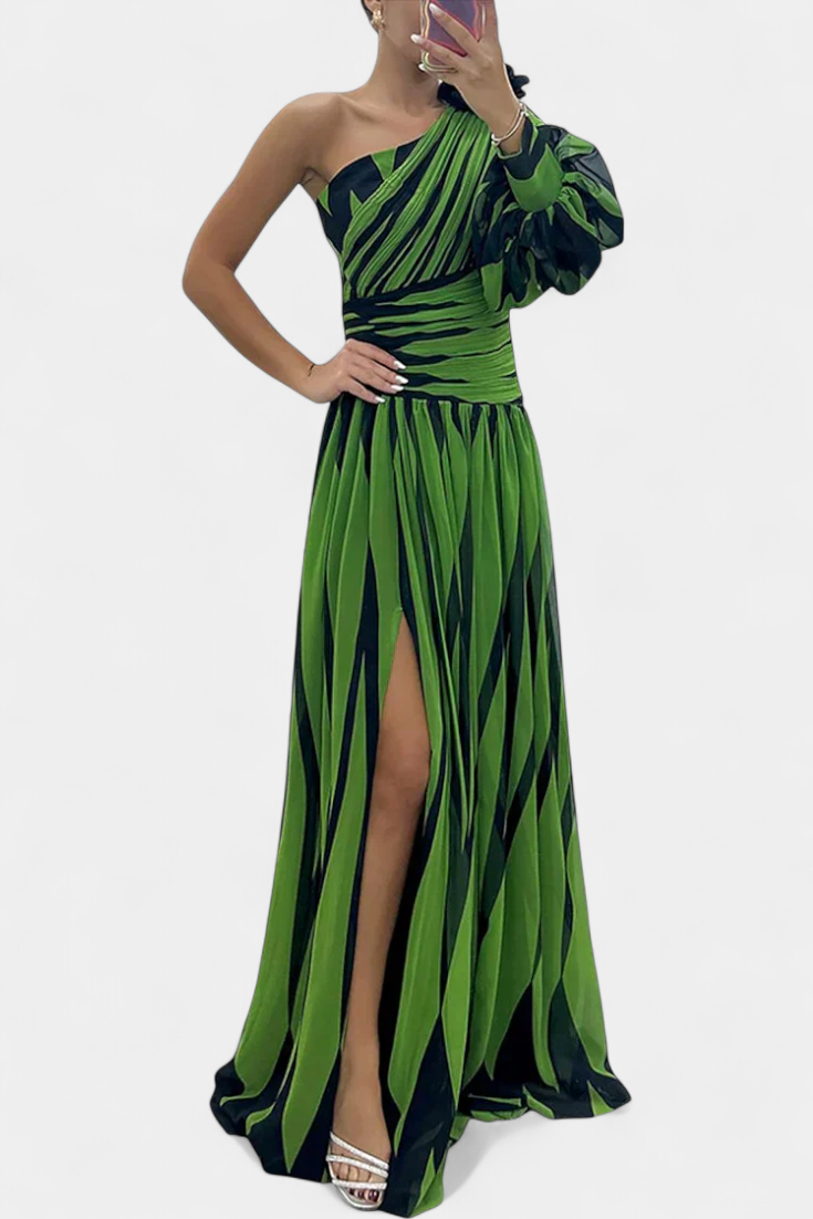 Norah – Gestreiftes Maxikleid