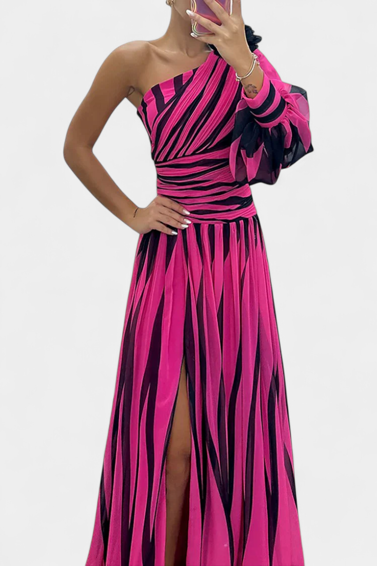 Norah – Gestreiftes Maxikleid