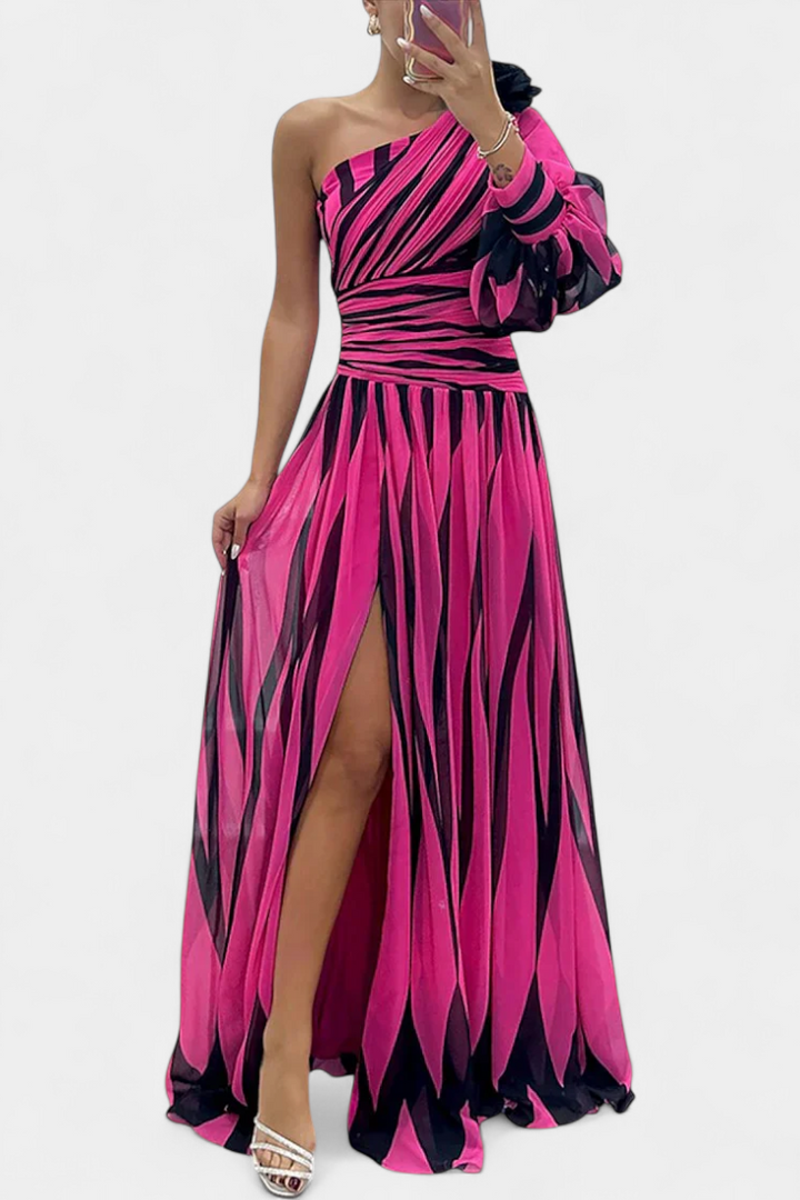 Norah – Gestreiftes Maxikleid