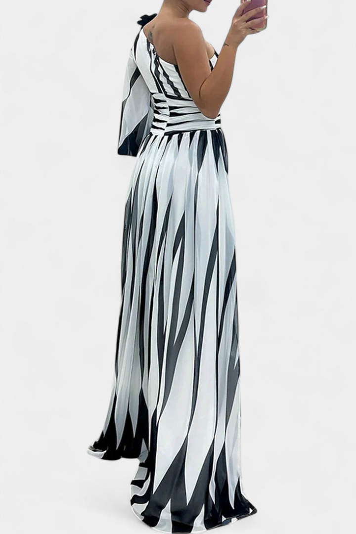 Norah – Gestreiftes Maxikleid