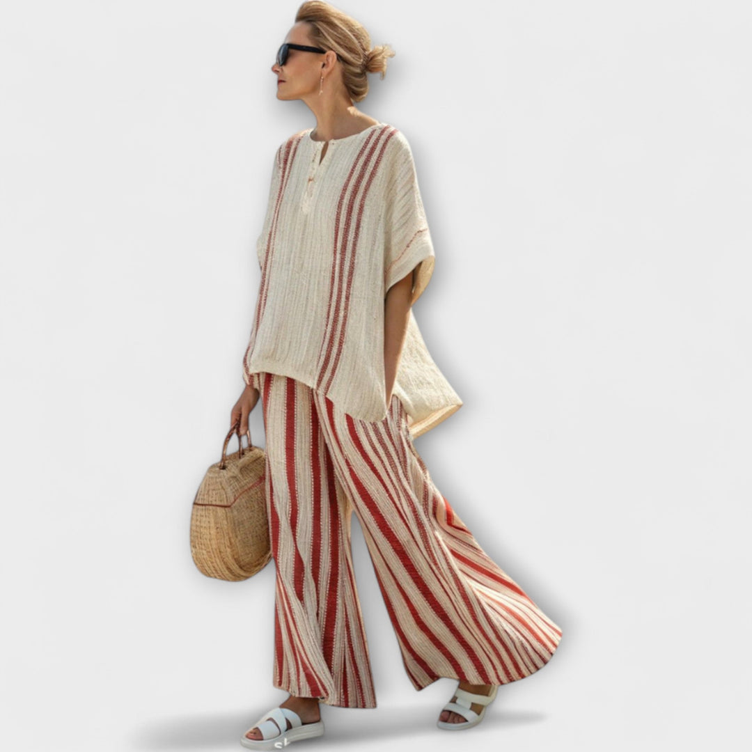 Cosima - 2-Teiliges Luftiges Bambus Lounge Set