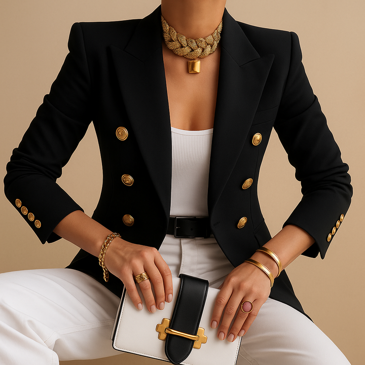 Maren - Eleganter langer Damenblazer