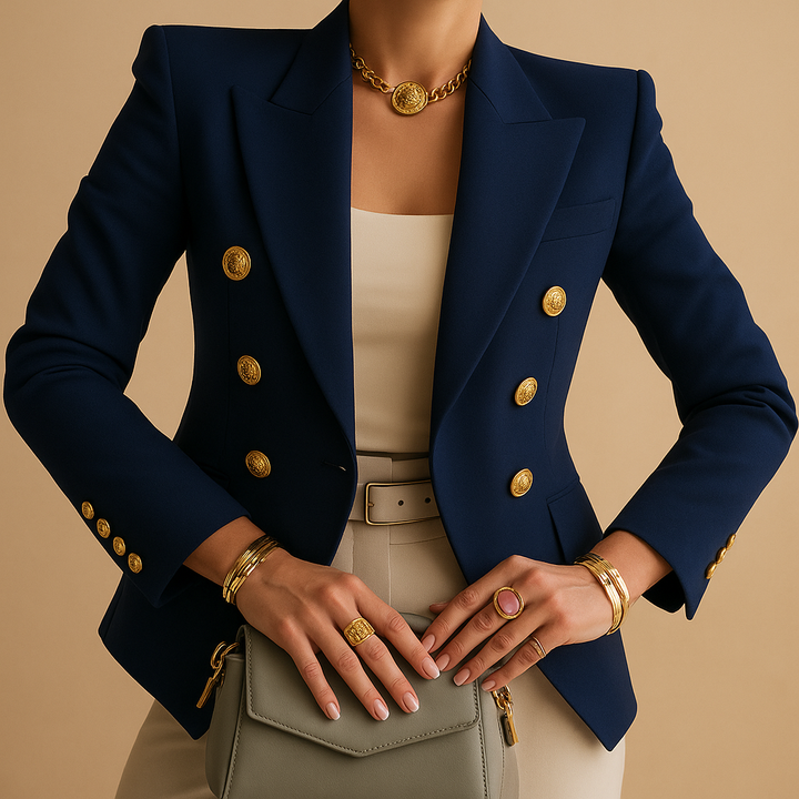 Maren - Eleganter langer Damenblazer