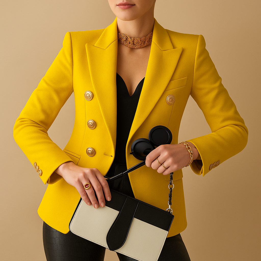 Maren - Eleganter langer Damenblazer