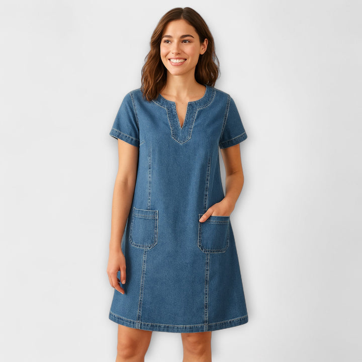 Neele - Weiches Denim Kleid