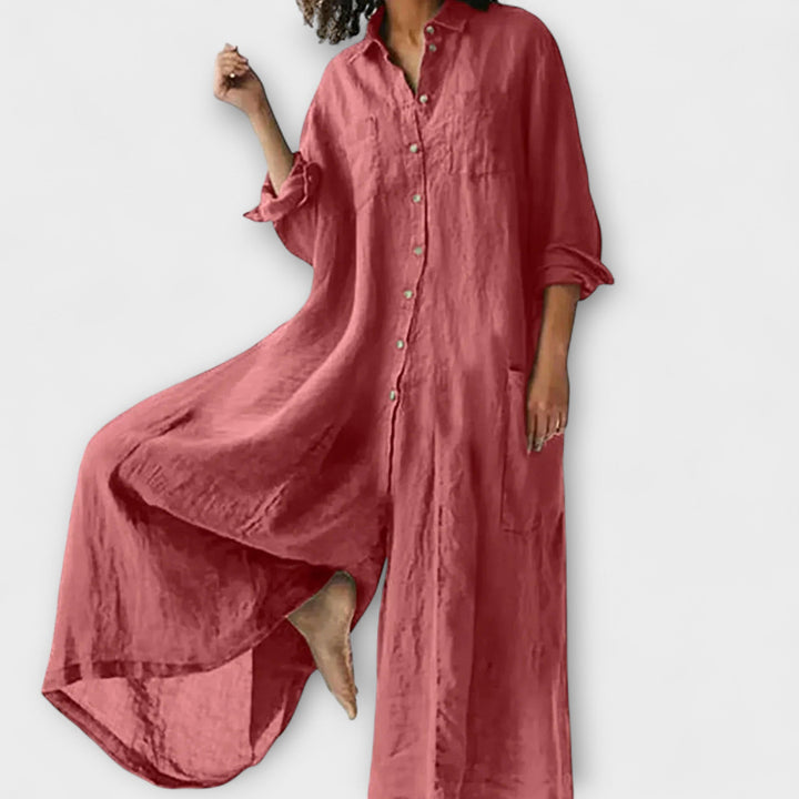 Theodora - Bequemer, lockerer Jumpsuit