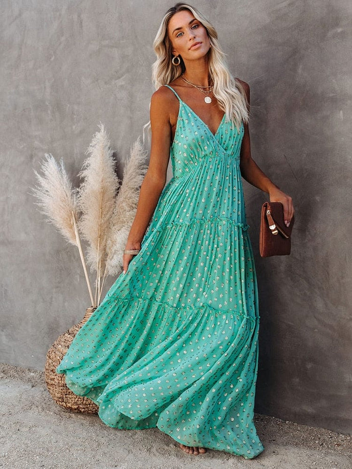 Hanna - Maxikleid mit V-Ausschnitt