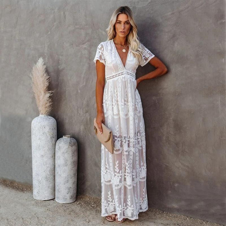 Adelinde - Ibiza Maxikleid aus Spitze