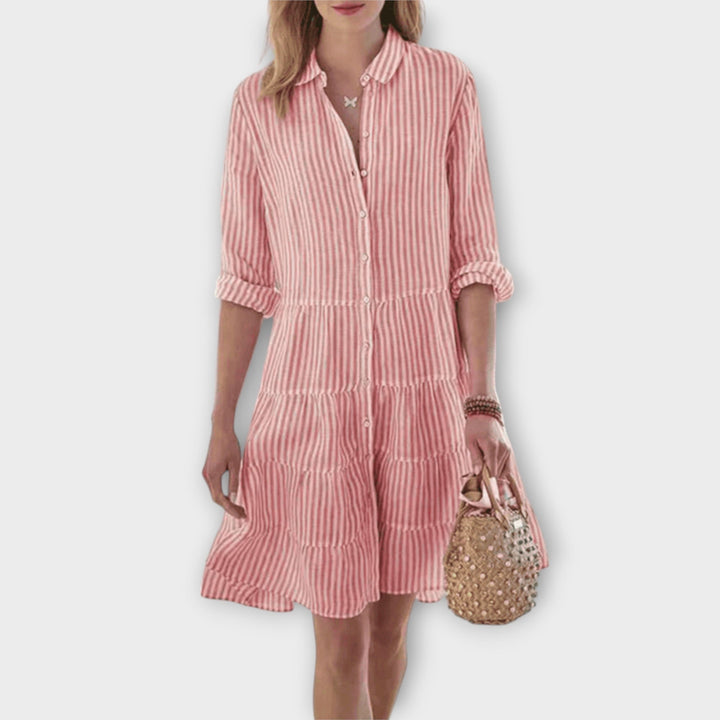 Anneliese - Luftiges Gestreiftes Kleid