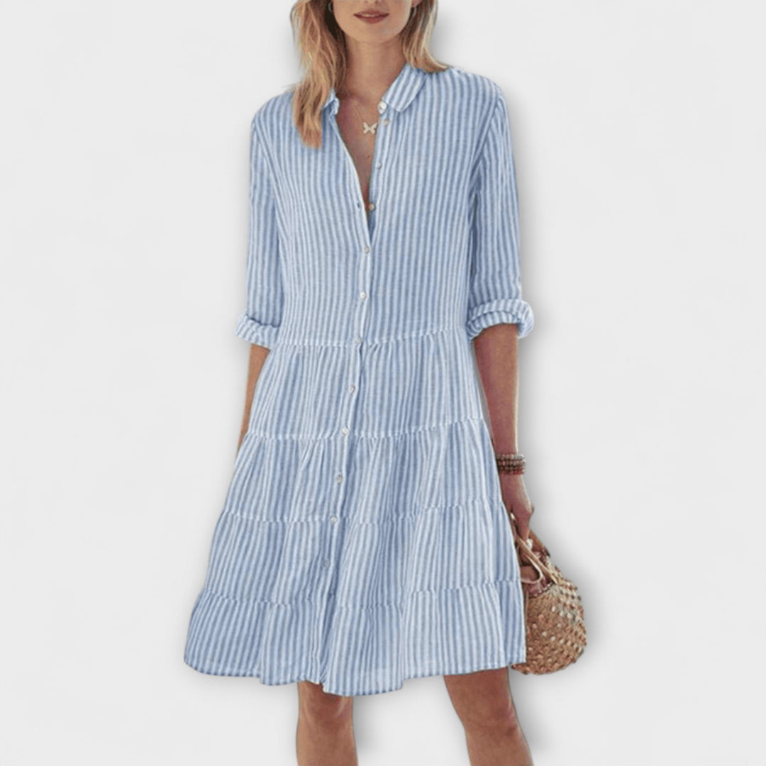 Anneliese - Luftiges Gestreiftes Kleid