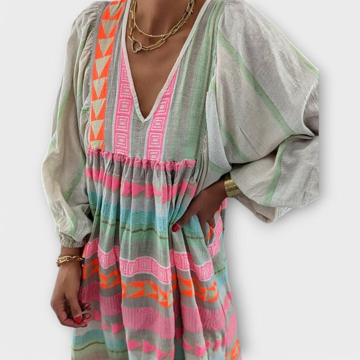 Benedikta - Vibrant Lose Kleid