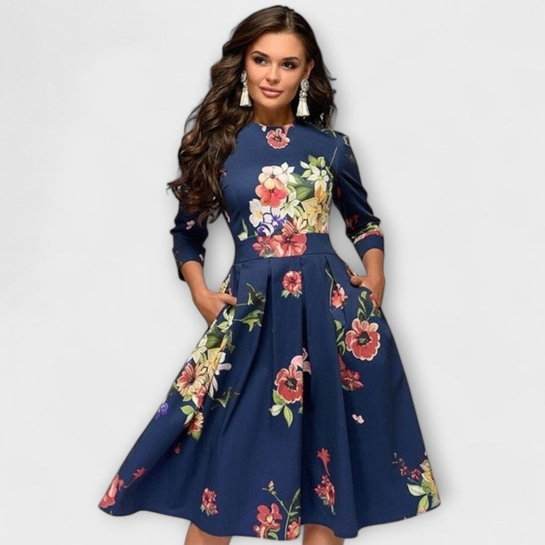 Xenia - Elegantes knielanges Kleid