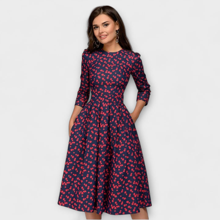Xenia - Elegantes knielanges Kleid