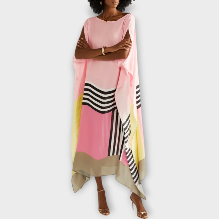 Anke - Locker geschnittener geometrischer Kaftan