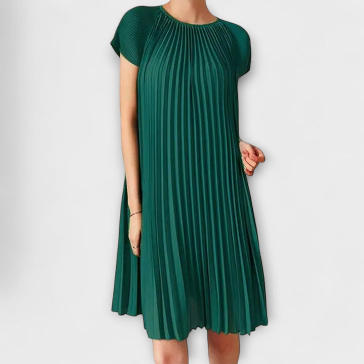 Berta - Elegantes Plisseekleid