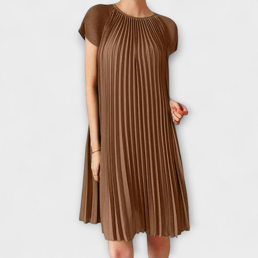 Berta - Elegantes Plisseekleid
